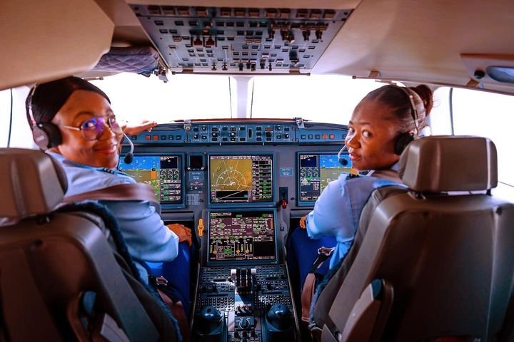 Captain Blessing Liman. and a co- Pilot.