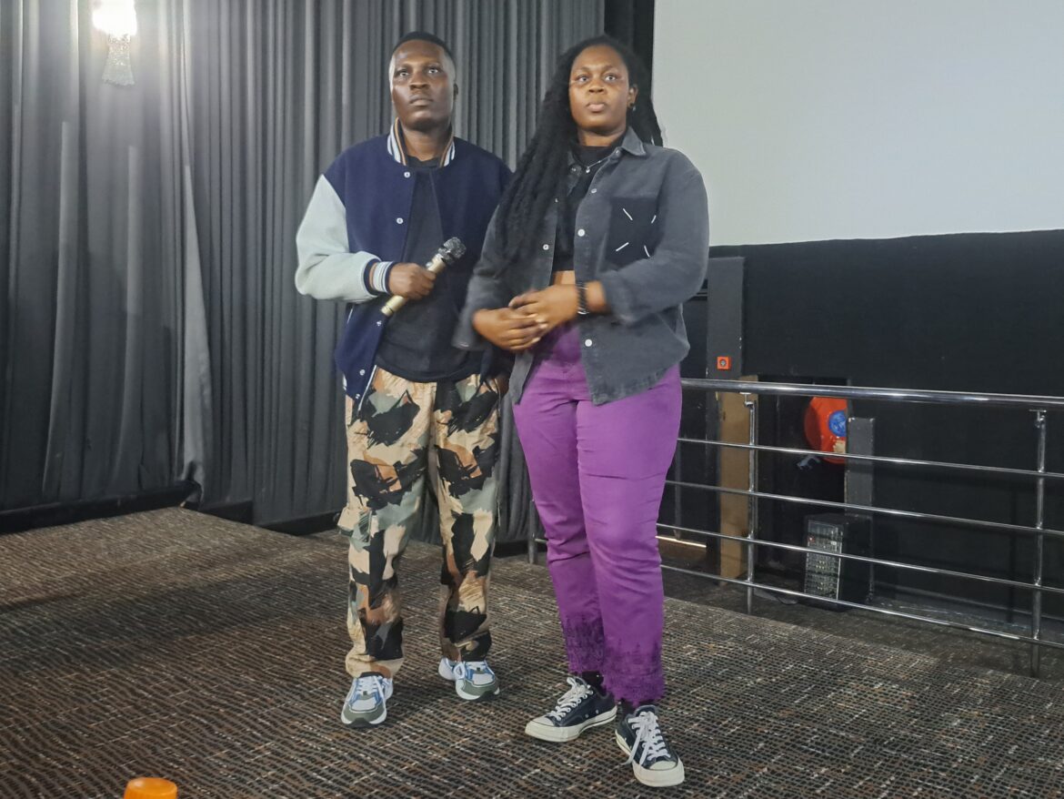 Russell Oru and Nengi Diri, Producers of The Waiting Song at AFRIFF.