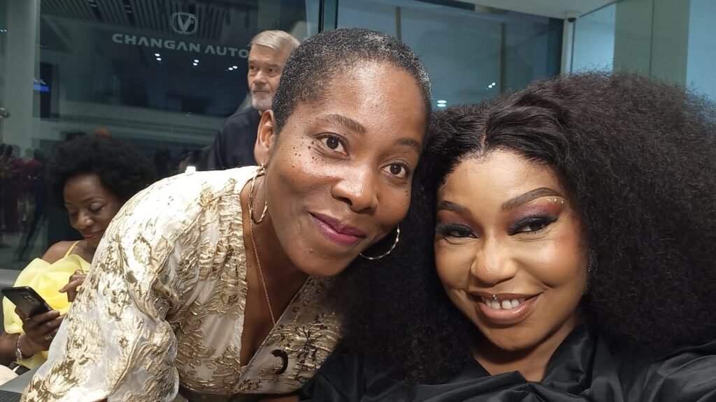 Adebipe Adebanjo and Rita Dominic at AFRIFF 2024