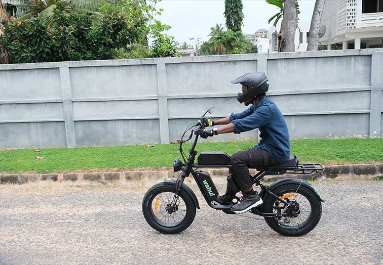 A WAHU Mobility eBike rider.