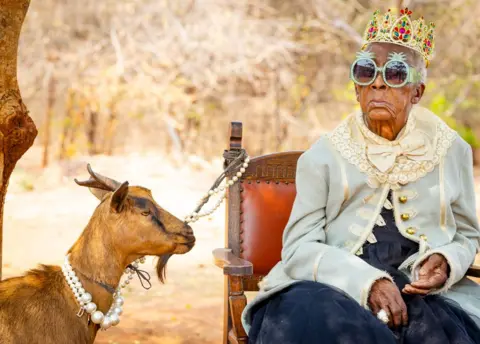 Margret Chola, Zambia’s 85-year-old fashion icon.