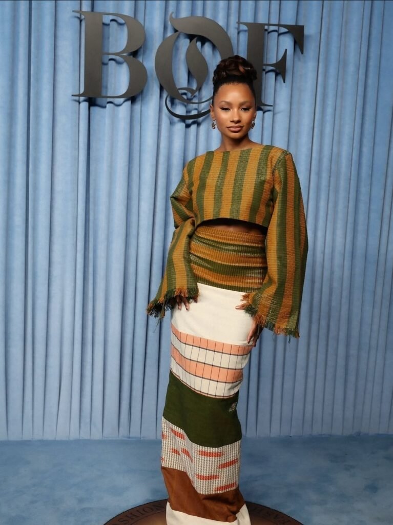 Temi Otedola wearing the Awo Set by Kílẹ̀ńtàr for BOF Gala.